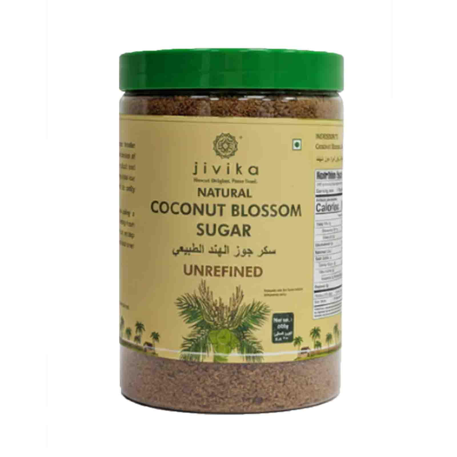 SUGAR COCONUT BLOSSOM NATURAL UNREFINED JIVIKA ( 650 ML )