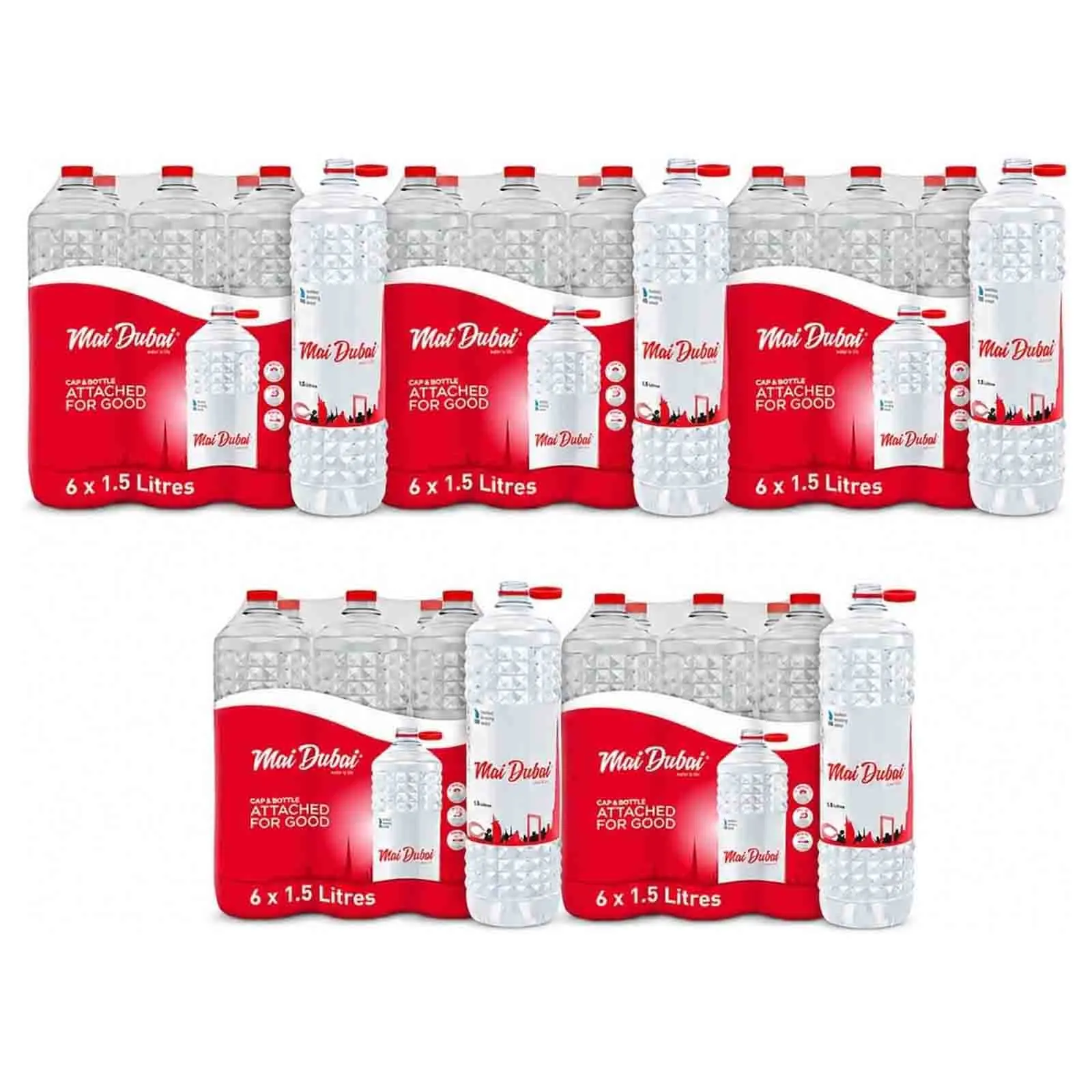 WATER DRINKING MAI DUBAI ( 5 X 6 X 1.5 LTR )