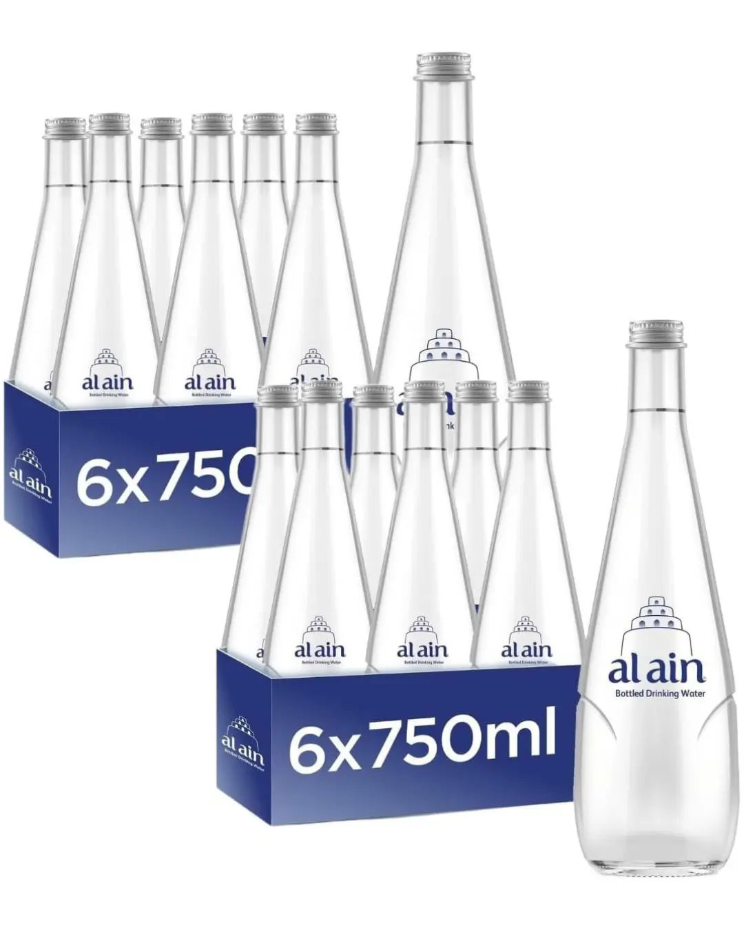 WATER STILL GLASS BOTTLE AL AIN ( 2 X 6 X 750 ML )