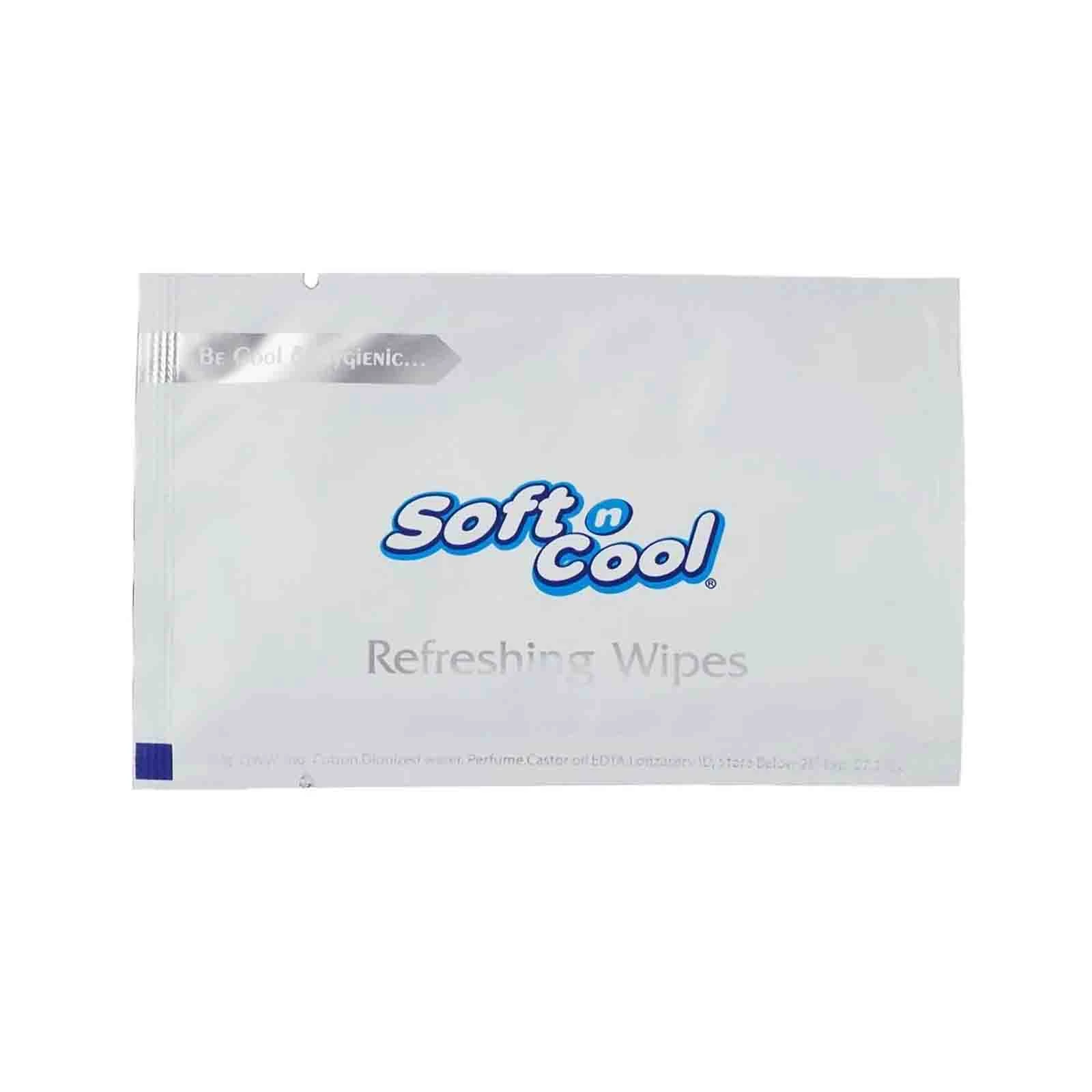 Soft N cool Wet Wipes Individual Wrap Small 8 x 6 1000 Pcs