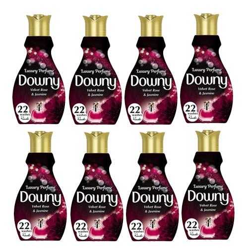  Fabric Softener Concentrate Velvet Rose & Jasmine Downy  ( 8 X 880 ML )