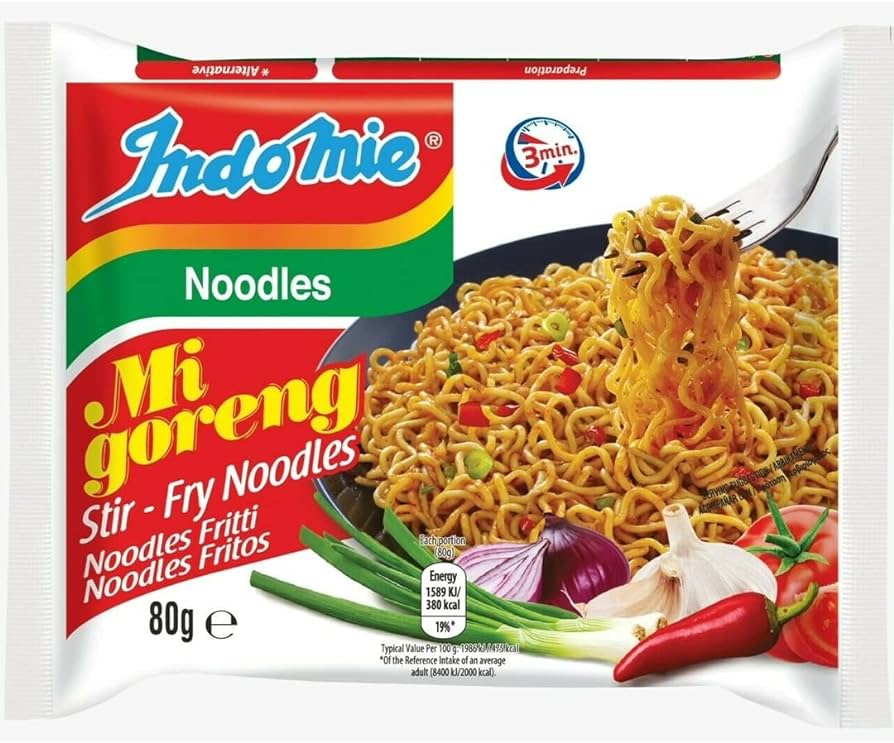  Indomie Mi Goreng  Fried Noodles 8 x 5  X 80g