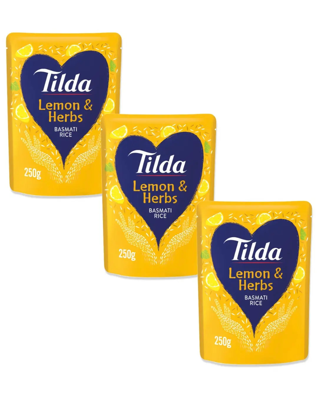  Tilda Basmati Rice Lemon & Herbs Microwave 3 x 250 g