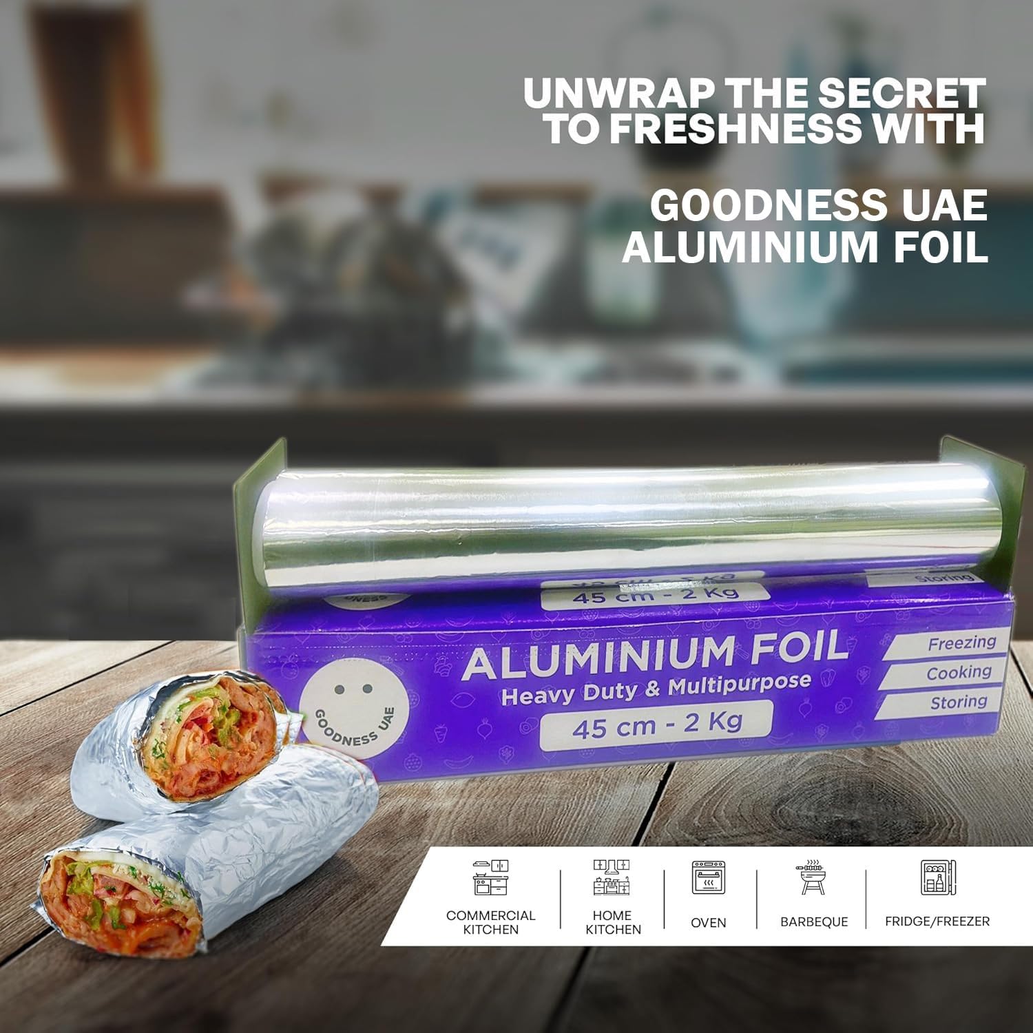 ALUMINIUM FOIL 45 CM GOODNESS ( 6 X 2 KG )