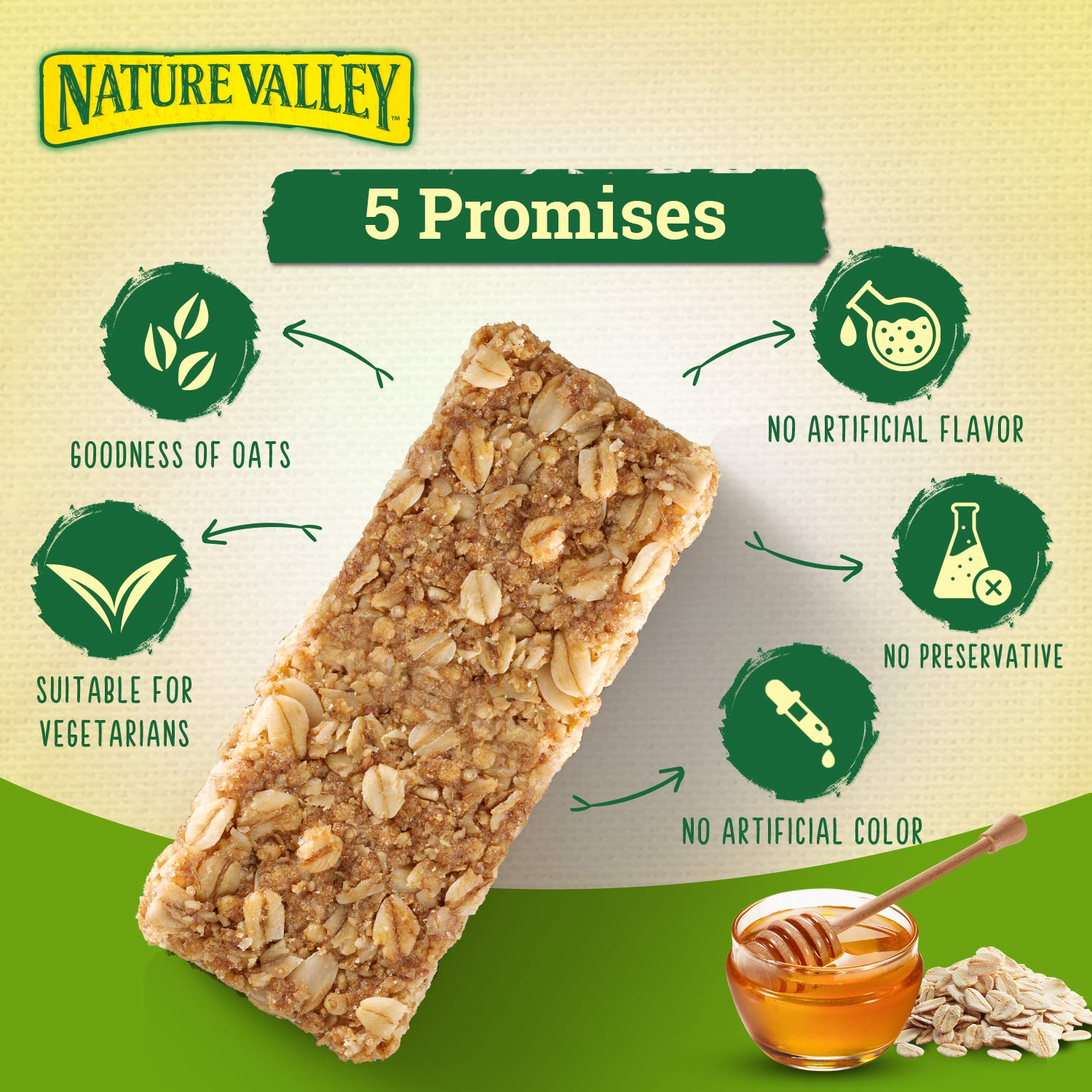  Nature Valley Crunchy Granola Bar Oat & Honey 252g