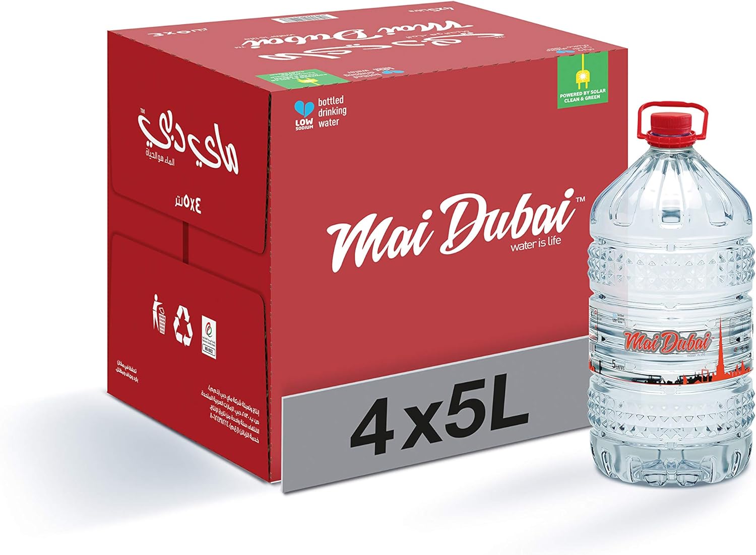  Mai Dubai Drinking Water 4 x 5 L