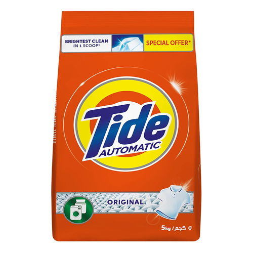 LAUNDRY DETERGENT POWDER GREEN AUTOMATIC FAST ACTION ORIGINAL TIDE ( 5 KG )