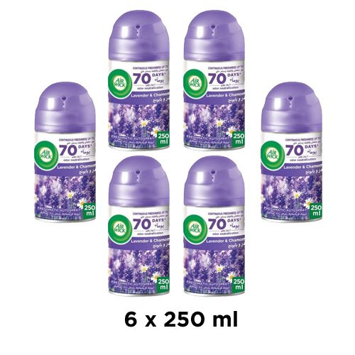 AIR FRESHNER REFILL LAVENDER & CAMOMILE AIR WICK ( 6 X 250 ml )