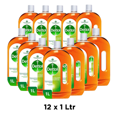 ANTISEPTIC DISINFECTANT DETTOL ( 12 X 1 LTR )