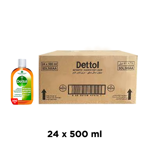 ANTISEPTIC DISINFECTANT DETTOL ( 24 X 500 ML )