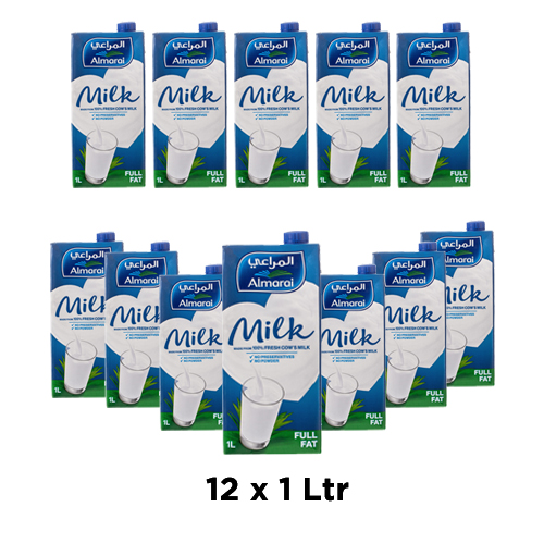 MILK FULL FAT AL MARAI UHT (12 X 1 LTR )