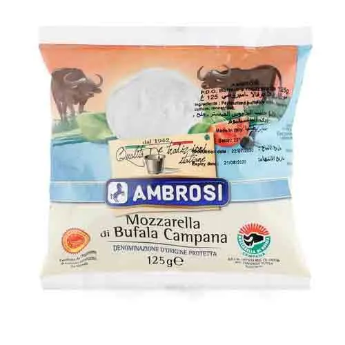 CHEESE MOZZARELLA BUFFALO AMBROSI ( 125 gm )