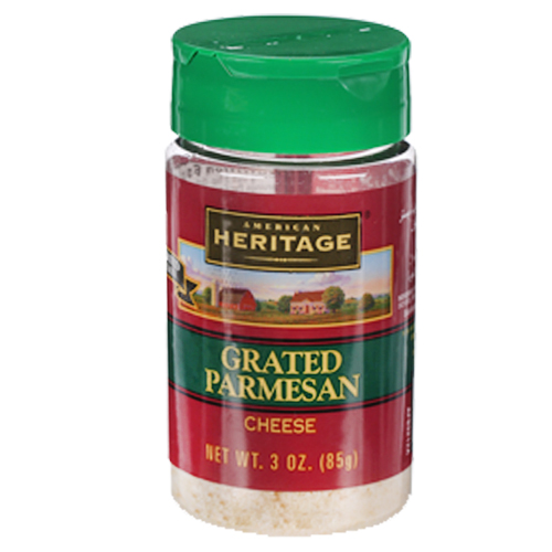 CHEESE PARMESAN GRATED AMERICAN HERITAGE ( 85.04 GM )