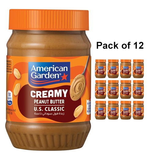  American Garden Creamy Peanut Butter 12 x 16 Oz