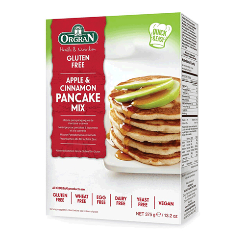  Orgran Apple & Cinnamon Pancake Mix 375 g