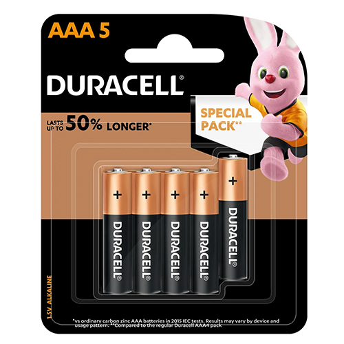 BATTERY AAA DURACELL ( 1 X 5 PC )