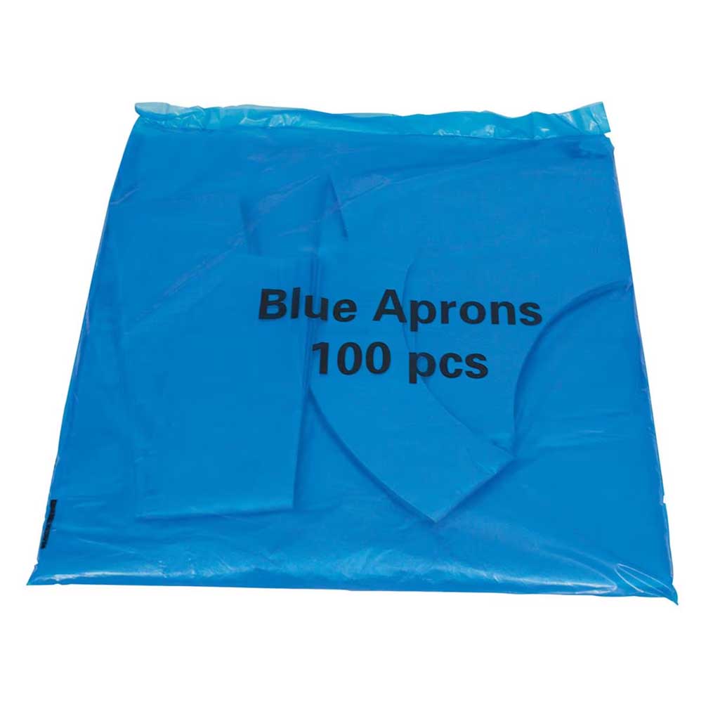 APRON BLUE - 100 ( PKT )