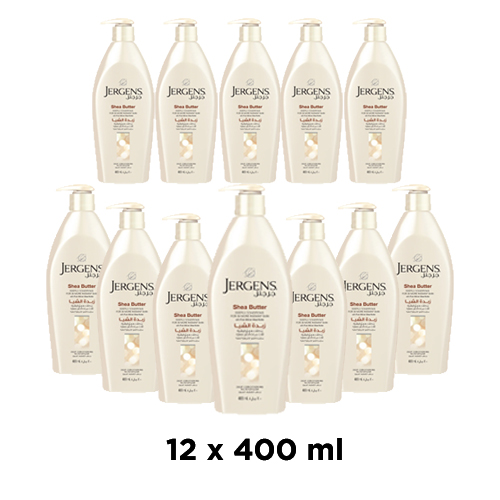  Jergens Shea Butter Body Lotion 12 x 400 ml