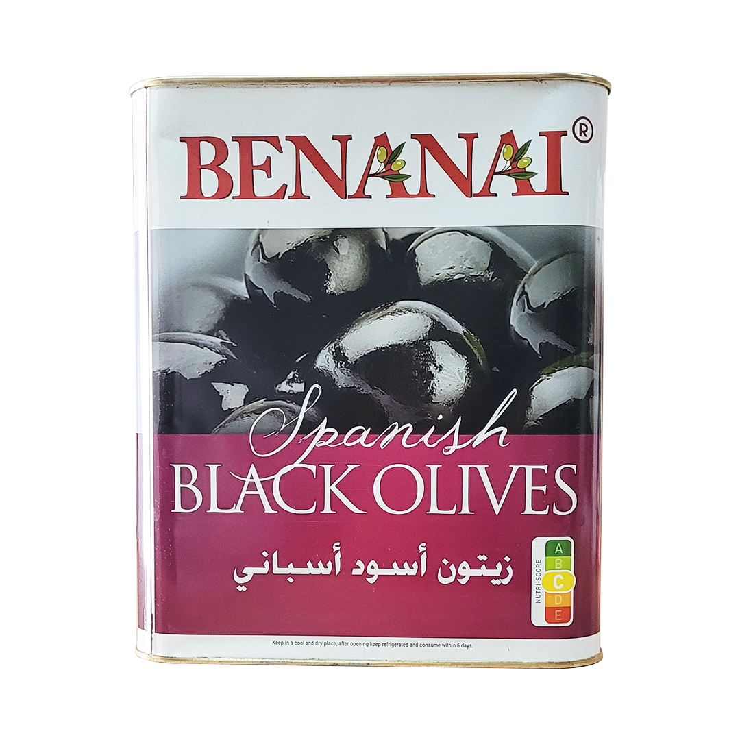 OLIVE BLACK WHOLE BENANAI SPAIN (8 KG)