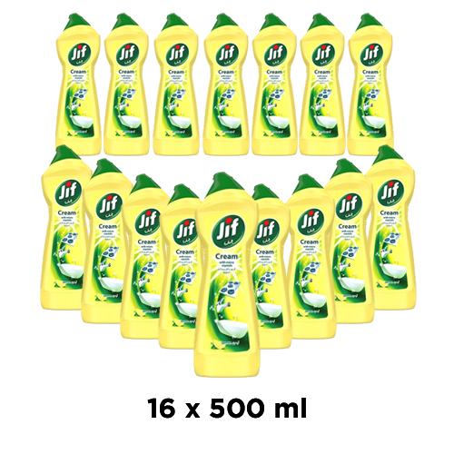  Jif Lemon Cream with Micro Crystals Cleaner 16 x 500 ml