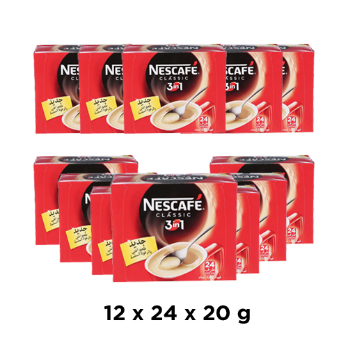 COFFEE 3 IN 1 CLASSIC NESCAFE ( 12 X 24 X 20 GM )