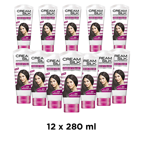 CONDITIONER STANDOUT STRAIGHT CREAM SILK ( 12 X 280 ml )