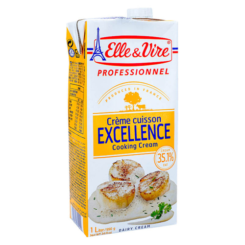 COOKING CREAM EXCELLENCE 35.01 % FAT ELLE & VIRE ( 1 LTR )