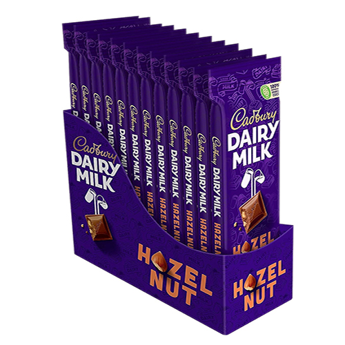  Cadbury Dairy Milk Hazelnut Chocolate 12 x 90 gm