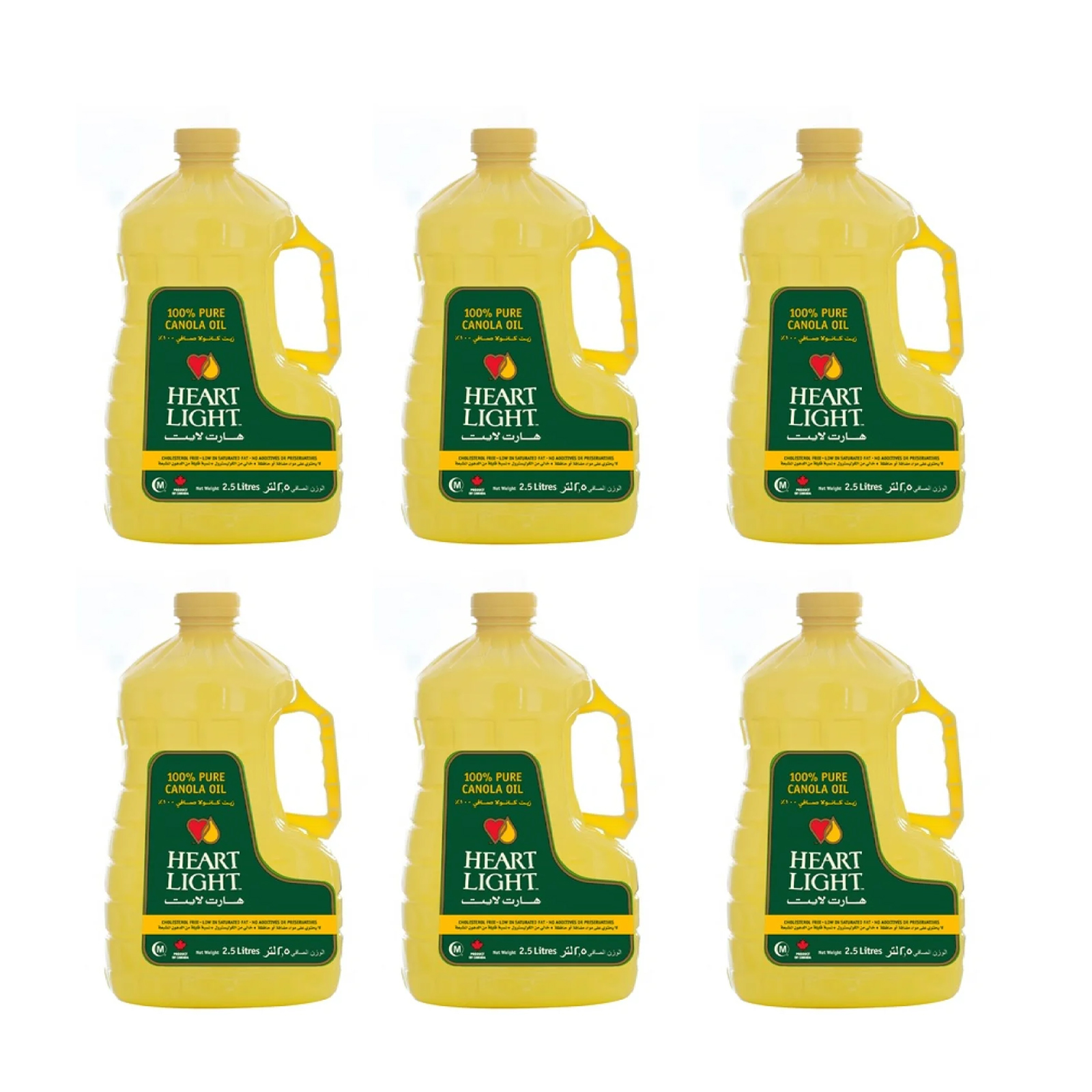 OIL CANOLA PURE HEARTLIGHT ( 6 X 2.5 LTR )