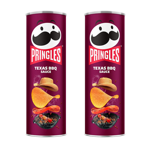 CHIPS BARBEQUE PRINGLES ( 2 X 165 GM )