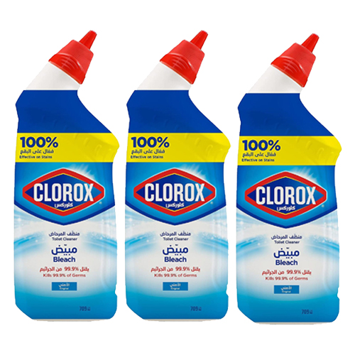 TOILET CLEANER BLEACH ORIGINAL CLOROX ( 3 X 709 ML )