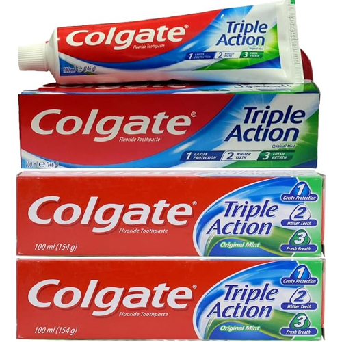  Colgate Triple Action Toothpaste 3 x 100 ml