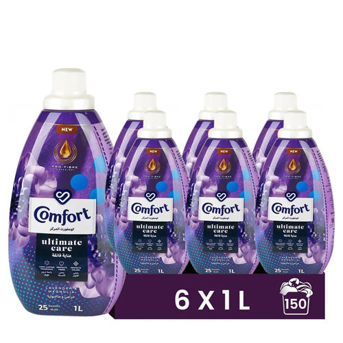  Comfort Concentrated Fabric Softener Lavender & Magnolia 6 x 1 L