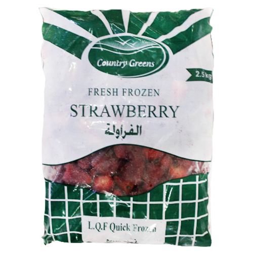 STRAWBERRY WHOLE FROZEN COUNTRY GREENS ( 2.5 KG )