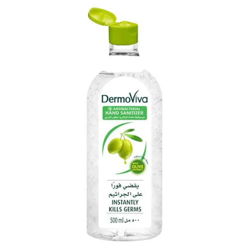  DERMOVIVA Anti-Bacterial Hand Sanitizer with Olive Extracts, 500 ml