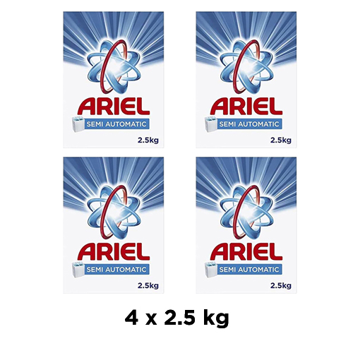 DETERGENT POWDER BLUE SEMI AUTOMATIC ARIEL ( 4 X 2.5 kg )