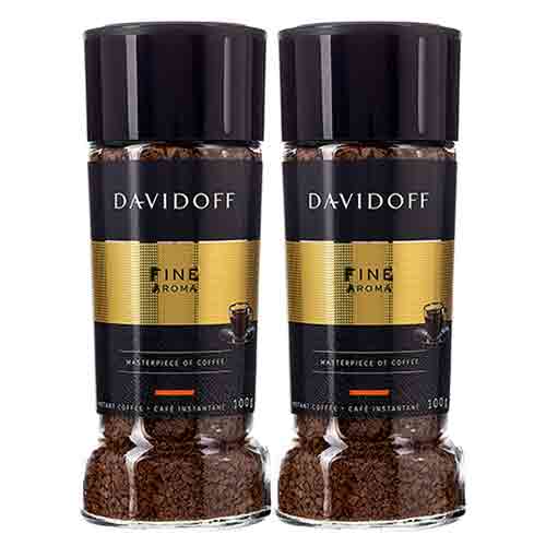 COFFEE INSTANT FINE AROMA CAFE DAVIDOFF ( 2 X 100 gm )