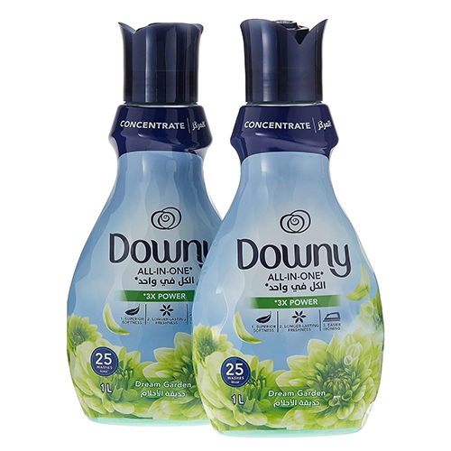 FABRIC SOFTNER CONCENTRATE DREAM GARDEN DOWNY (2 X 1 LTR)