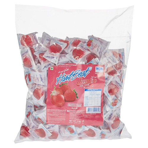  Heartbeat Strawberry Flavoured Candy 160  Pcs