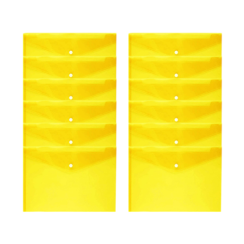 My Clear Yellow Floopscap Plastic Envelop 12 pcs