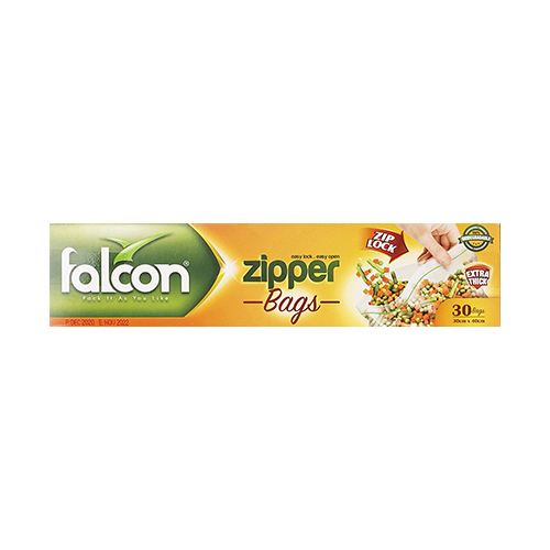 ZIPPER BAG 30 X 40 CM FALCON ( 30 PC )