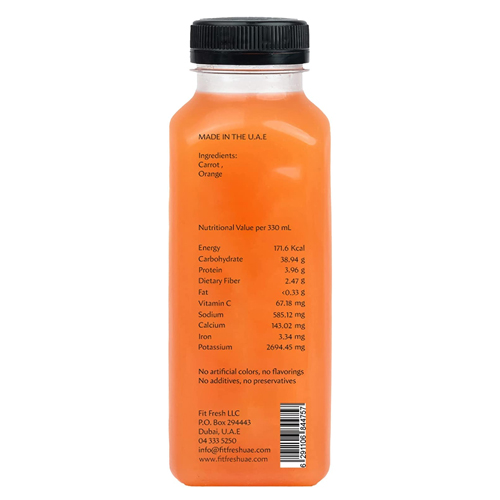  Fit Fresh Orange and Carrot Juice 330 ml