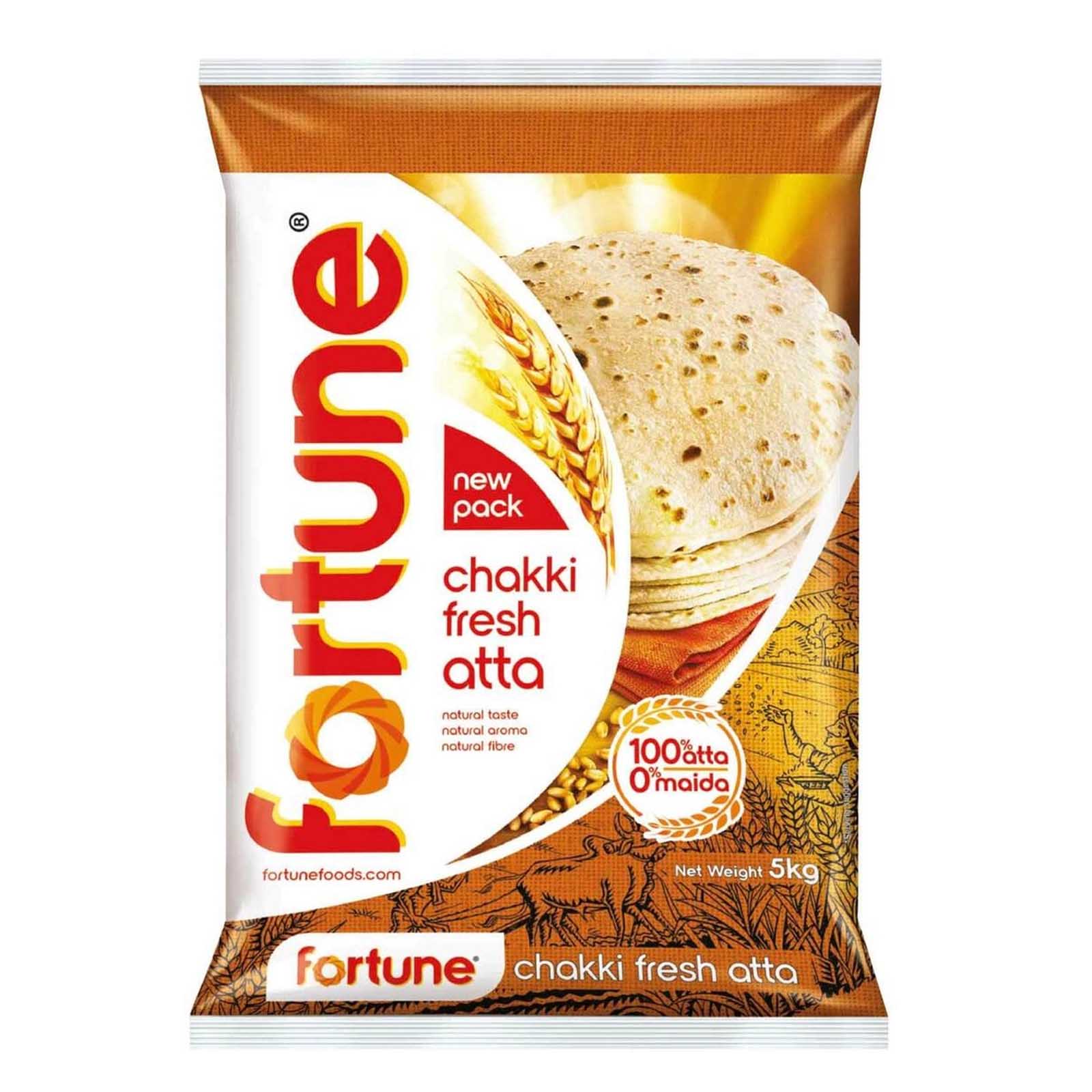 FLOUR CHAKKI FRESH ATTA FORTUNE ( 5 KG )