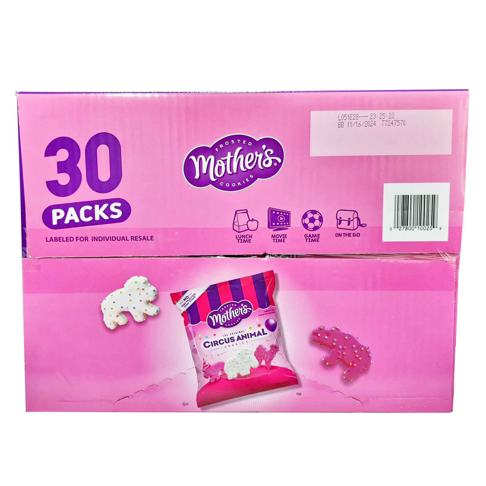   Mothers Cookies Original Circus Animal 30 Pouches 840 g