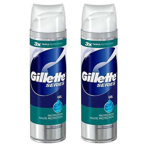  Gillette Protection Shaving Gel 2 x 200 ml