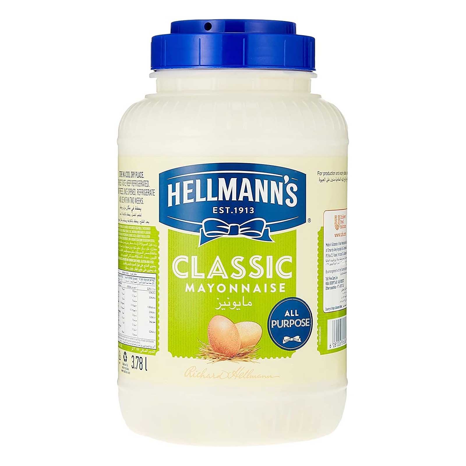 MAYONNAISE CLASSIC HELLMANNS ( 3.78 LTR )