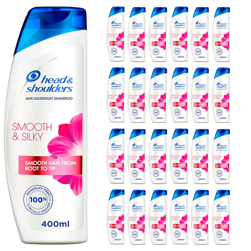  Head & Shoulders Smooth and Silky Anti-Dandruff Shampoo 12 X 2 X 400ml