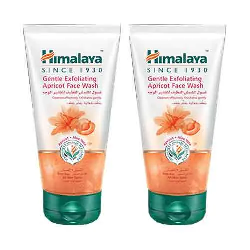 FACE WASH APRICOT GENTLE EXFOLIATING HIMALAYA (2 X 150 ML)