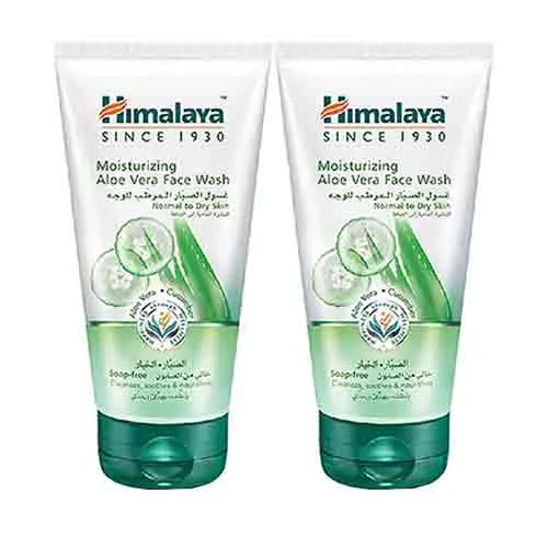 FACE WASH MOISTURIZING ALOE VERA HIMALAYA (2 X 150 ml)