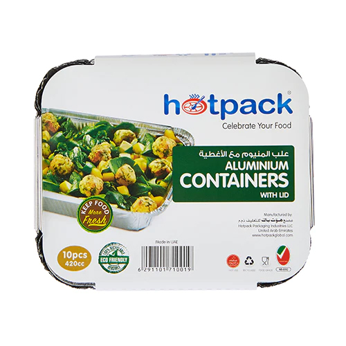 DISPOSABLE ALUMN CONTAINER 8342 HOTPACK (1 X 10 PC)